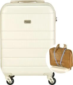 Princess Traveller Florence - Handbagagekoffer Met Strap - Crème - S - 55cm -Huishoudelijke Artikelen Verkoop 1031x1200 2