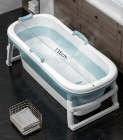 Simple Fix Zitbad - 138cm - Opvouwbaar Bad - Bath Bucket - Zitbad Voor Volwassenen - 220L - Extra Lang - Blauw -Huishoudelijke Artikelen Verkoop 1050x1200