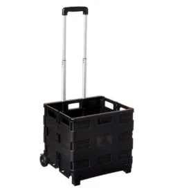 MH Label - XXL - Boodschappentrolley - 70 Liter - Inklapbaar Boodschappenkrat - Vouwkrat Op Trolley - Boodschappenkar - Opbergkrat - Opvouwbaar - Krat Trolley -Huishoudelijke Artikelen Verkoop 1051x1200