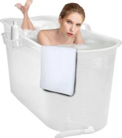 LIFEBATH - Zitbad Mira - Bath Bucket XL - 400L - Ligbad 122 Cm - Wit
