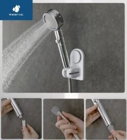 Zelfklevende Douchekophouder Met Zuignap - Universele Douchekop & Handdouche Houder - Verstelbaar - Handdouchehouder - Douche Kop Wandhouder - Zonder Boren & Schroeven -Huishoudelijke Artikelen Verkoop 1088x1200