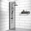 Badplaats Douchewand Rizani 40 Cm X 200 Cm - Zwart – Getint Rookglas Inloopdouche 8 Mm Veiligheidsglas -Huishoudelijke Artikelen Verkoop 1099x1200
