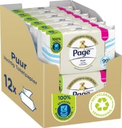 Page Puur Vochtig Toiletpapier - Extra Duurzaam Vochtig Wc Papier - 12 X 38 Stuks - Voordeelverpakking 25 Page Puur Vochtig Toiletpapier - Extra Duurzaam Vochtig Wc Papier - 12 X 38 Stuks - Voordeelverpakking -Huishoudelijke Artikelen Verkoop 1140x1200 2