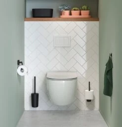 Tiger Carv - Toiletborstel Met Houder - Zwart -Huishoudelijke Artikelen Verkoop 1152x1200