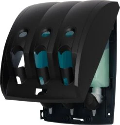 Aquathof, Zeepdispenser, Mat Zwart, 3 Kamer, 3 Reservoirs, 3x350ml, Hangend, Wandmontage -Huishoudelijke Artikelen Verkoop 1155x1200 1