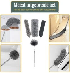 Livv Goods Telescopische Plumeau Set Met Telescoopsteel - 5 In 1 - Tot 250 Cm Uitschuifbaar - Duster - Stoffer -Huishoudelijke Artikelen Verkoop 1163x1200 1