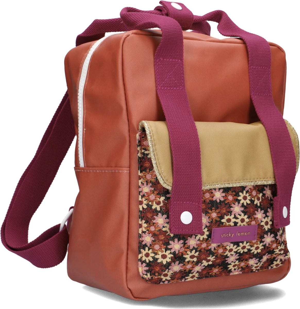 Sticky Lemon Backpack Small | Rugzak - Rugtas | A Journey Of Tales | Golden, Jeronicus Brown 4 Sticky Lemon Backpack Small | Rugzak - Rugtas | A Journey Of Tales | Golden, Jeronicus Brown - Afbeelding 2