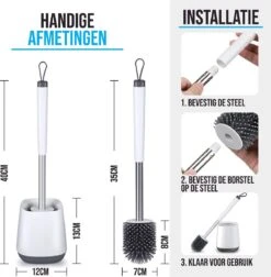 Strex Toiletborstel Siliconen Met Houder - Sneldrogend, Hygiënisch & Antibacteriële Werking - WC Borstel - Toilet Borstel Houder -Huishoudelijke Artikelen Verkoop 1174x1200 1