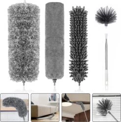 Livv Goods Telescopische Plumeau Set Met Telescoopsteel - 5 In 1 - Tot 250 Cm Uitschuifbaar - Duster - Stoffer -Huishoudelijke Artikelen Verkoop 1184x1200 2