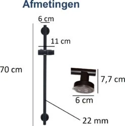 Moodcare® Glijstang - Douche Glijstang - 70 Cm - Mat Zwart - Zonder Boren 13 Moodcare® Glijstang - Douche Glijstang - 70 Cm - Mat Zwart - Zonder Boren -Huishoudelijke Artikelen Verkoop 1189x1200