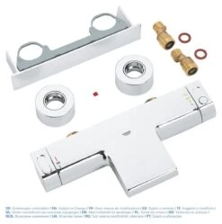 GROHE Grohtherm 2000 New Thermostatische Badkraan - 15cm - CoolTouch - Met Tray - Chroom - 34464001 -Huishoudelijke Artikelen Verkoop 1191x1200 1
