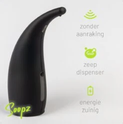 Soopz Black Graphite Classic - Automatische Zeepdispenser - No Touch Sensor - Mat Zwart - 300ml – Zeeppompje -Huishoudelijke Artikelen Verkoop 1192x1200 1