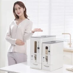 Merkloos TDR-Japans Rijst/Granen Container/Dispenser/ Opbergdoos - 6KG Inhoud - Wit -Huishoudelijke Artikelen Verkoop 1194x1200 6