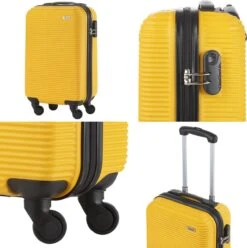 TravelZ Horizon Handbagagekoffer - 54cm Handbagage Trolley Met Gevoerde Binnenkant - Geel -Huishoudelijke Artikelen Verkoop 1196x1200 10