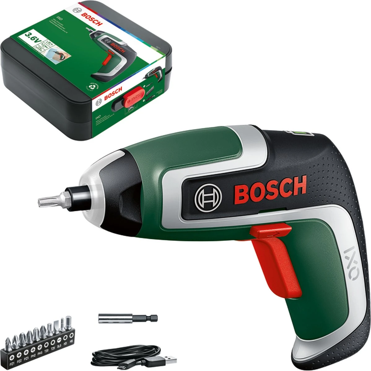 Bosch IXO 7 Basic Accu Schroefmachine - Incl. 3.6 V Accu En Lader - Met Koffer 3 Bosch IXO 7 Basic Accu Schroefmachine - Incl. 3.6 V Accu En Lader - Met Koffer