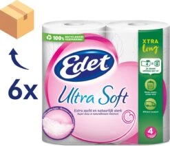 Edet Ultra Soft Xtra Long 4-laags Toiletpapier - 24 = 48 Rollen -Huishoudelijke Artikelen Verkoop 1200x1029 1