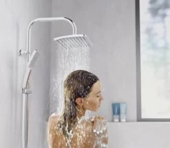 SCHÜTTE Mallorca Douchesysteem - Regendouche - 95 Cm Stang - Wandhouder In Hoogte Verstelbaar - Chroom -Huishoudelijke Artikelen Verkoop 1200x1038