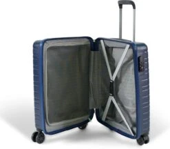 ©TROLLEYZ - Amsterdam No.9 - Trolley - 55cm Met TSA Slot - Dubbele Wielen - 360° Spinners - 100% ABS - Handbagage Koffer In Ocean Blue -Huishoudelijke Artikelen Verkoop 1200x1051 1