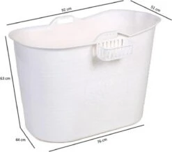 Zitbad Voor Volwassenen - Bath Bucket - Wit - 200L -Huishoudelijke Artikelen Verkoop 1200x1065