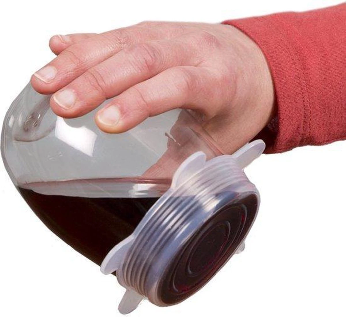 Siliconen Vershoud Deksels – Set Van 6 Stuks – Flexibel – Herbruikbaar – Wit - Stretch Tot Wel 30 Cm 11 Siliconen Vershoud Deksels – Set Van 6 Stuks – Flexibel – Herbruikbaar – Wit - Stretch Tot Wel 30 Cm - Afbeelding 9