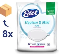 Edet Pure Vochtig Toiletpapier - 8 X 40 Stuks - Halfjaar Voorraad -Huishoudelijke Artikelen Verkoop 1200x1098 1