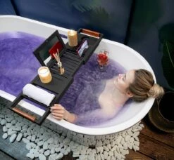 RelaxTub® Badplank - Badplank Voor In Bad - Badrek - Verstelbaar - Anti Slip - Badplank Zwart - Badplank Hout - Badrekje Inclusief Boekenhouder, Tablethouder & Spiegel 16 RelaxTub® Badplank - Badplank Voor In Bad - Badrek - Verstelbaar - Anti Slip - Badplank Zwart - Badplank Hout - Badrekje Inclusief Boekenhouder, Tablethouder & Spiegel -Huishoudelijke Artikelen Verkoop 1200x1106