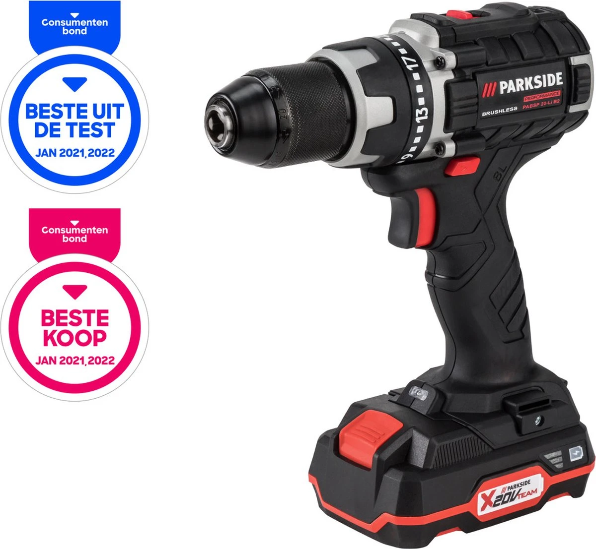 PARKSIDE PERFORMANCE Accu-schroefboormachine 20V - Inclusief Lader En Accu - Zeer Krachtige Boormachine 3 PARKSIDE PERFORMANCE Accu-schroefboormachine 20V - Inclusief Lader En Accu - Zeer Krachtige Boormachine