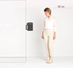 Brabantia NewIcon Wandprullenbak - 3 L - Matt Black -Huishoudelijke Artikelen Verkoop 1200x1111