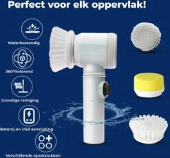 B-care Magic Brush - Elektrische Multifunctionele Schoonmaakborstel - 7 Opzetstukken - Wasborstel - Poetsmachine - Schrobborstel - Handborstel - Werkborstel - Schrobber - Boorborstel - Reinigingsborstel 22 B-care Magic Brush - Elektrische Multifunctionele Schoonmaakborstel - 7 Opzetstukken - Wasborstel - Poetsmachine - Schrobborstel - Handborstel - Werkborstel - Schrobber - Boorborstel - Reinigingsborstel -Huishoudelijke Artikelen Verkoop 1200x1112 1