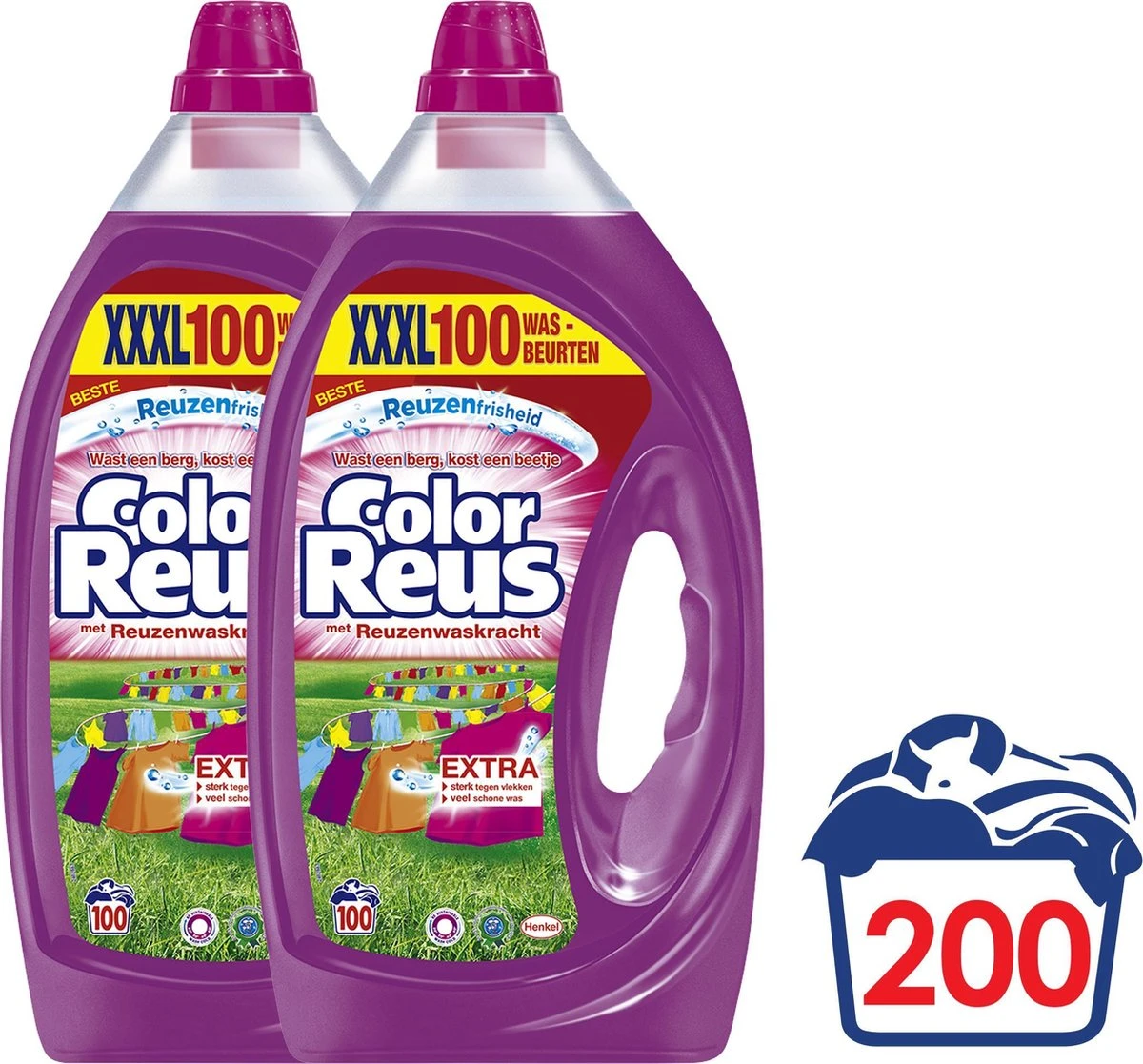 2x Witte Reus Vloeibaar Wasmiddel Color Reus 5 Liter 9 2x Witte Reus Vloeibaar Wasmiddel Color Reus 5 Liter - Afbeelding 7