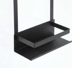 VDN Stainless Doucherek Zonder Boren - Doucherek Hangend - Doucherek Zwart - RVS - Doucherek Aan Douchewand - 2 Laags -Huishoudelijke Artikelen Verkoop 1200x1120