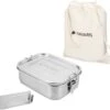Navaris RVS Broodtrommel Met Verdeler - Meal Prep Bakje - Vershouddoos - Lunchbox - 17 X 13 X 6 Cm - Inhoud 0,8 Liter - Vaatwasbestendig -Huishoudelijke Artikelen Verkoop 1200x1133 2