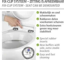 WENKO WC Bril Gubbio - Antibacterieel Wit Duroplast - Easy-Close Sluiting - Fix-Clip Bevestiging In RVS - Belastbaar Tot 350 Kg - Toiletbril - Toiletzitting -Huishoudelijke Artikelen Verkoop 1200x1134 1