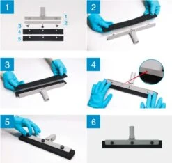 Chaton® Vloertrekker Lang Met Ophangsysteem - Afdraaibare Wisser - Douchewisser - Trekker Douche - Vloerwisser - Uitschuifbaar 70cm Tot 125cm -Huishoudelijke Artikelen Verkoop 1200x1137