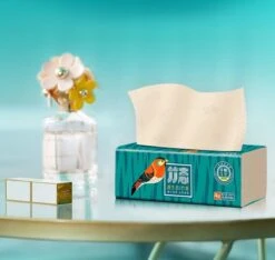 BAMTIME Bamboo Tissues Doos 4-laags Tissues / 90pcs 16box -karton