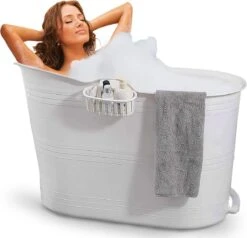 Zitbad Voor Volwassenen - Bath Bucket - Wit - 200L -Huishoudelijke Artikelen Verkoop 1200x1156