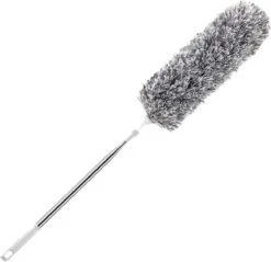 Fain® Plumeau Met Telescoopsteel – Grijs – 80 Tot 280 Cm - Uitschuifbaar – Wasbaar - Flexibel 360° Draaibaar – Duster - Microvezel Ragebol -Huishoudelijke Artikelen Verkoop 1200x1163 1