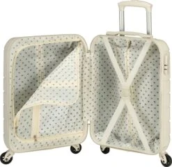 Princess Traveller Florence - Handbagagekoffer Met Strap - Crème - S - 55cm -Huishoudelijke Artikelen Verkoop 1200x1168 3