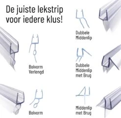 Simple Fix Lekstrip - Douchestrip - Waterkering - 80CM Lang - 6MM Glasdikte - Lekdorpel -Huishoudelijke Artikelen Verkoop 1200x1171