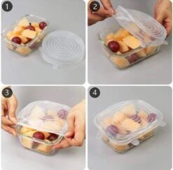 Siliconen Vershoud Deksels – Set Van 6 Stuks – Flexibel – Herbruikbaar – Wit - Stretch Tot Wel 30 Cm 17 Siliconen Vershoud Deksels – Set Van 6 Stuks – Flexibel – Herbruikbaar – Wit - Stretch Tot Wel 30 Cm -Huishoudelijke Artikelen Verkoop 1200x1178