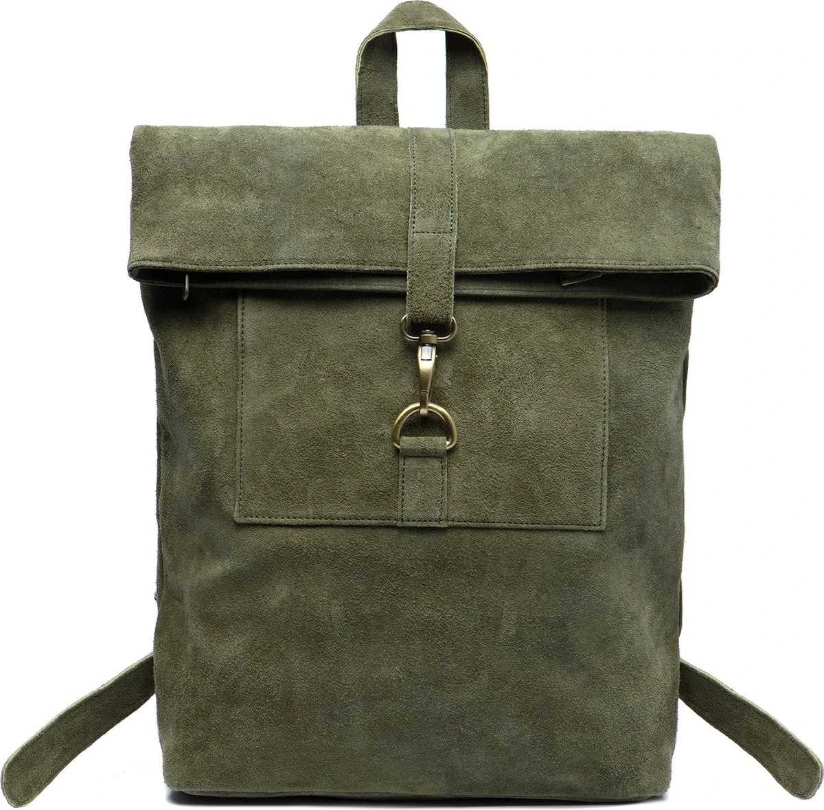 Beocca - Leren Rugzak Cleo Groen - 14" Laptoptas 3 Beocca - Leren Rugzak Cleo Groen - 14" Laptoptas