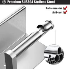 BOTC Toiletrolhouder Met Handdoekhaakjes - Toiletrolhouder - Toiletrolhouder - Zelfklevend / Boren / Zonder Boren - RVS - Zliver -Huishoudelijke Artikelen Verkoop 1200x1184