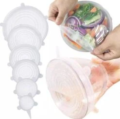 Siliconen Vershoud Deksels – Set Van 6 Stuks – Flexibel – Herbruikbaar – Wit - Stretch Tot Wel 30 Cm 15 Siliconen Vershoud Deksels – Set Van 6 Stuks – Flexibel – Herbruikbaar – Wit - Stretch Tot Wel 30 Cm -Huishoudelijke Artikelen Verkoop 1200x1189 2
