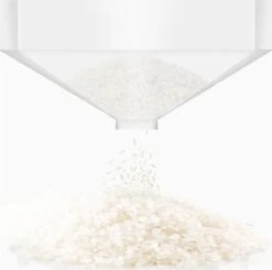 Merkloos TDR-Japans Rijst/Granen Container/Dispenser/ Opbergdoos - 6KG Inhoud - Wit -Huishoudelijke Artikelen Verkoop 1200x1192 1