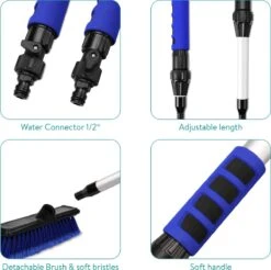 Navaris Telescopische Autowasborstel - Watergevoerde Wasborstel Voor Auto's En Ramen Met Uitschuifbare Lange Handgreep En Zachte Haren - Blauw 13 Navaris Telescopische Autowasborstel - Watergevoerde Wasborstel Voor Auto's En Ramen Met Uitschuifbare Lange Handgreep En Zachte Haren - Blauw -Huishoudelijke Artikelen Verkoop 1200x1193 3