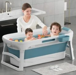 Simple Fix Zitbad - 115cm - Opvouwbaar Bad - Bath Bucket - Zitbad Voor Volwassenen & Kinderen - 160L - Blauw -Huishoudelijke Artikelen Verkoop 1200x1194 2