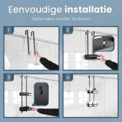 Rohzzi Doucherek Zonder Boren - 30 Dagen Uitproberen - Doucherek Hangend - Badkamer Accessoires - RVS - 2 Laags -Huishoudelijke Artikelen Verkoop 1200x1199 1