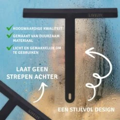 LIVELYY - Professionele Douchewisser - Raamwisser - Douche Trekker - Douchewissers - Zwart -Huishoudelijke Artikelen Verkoop 1200x1199 4