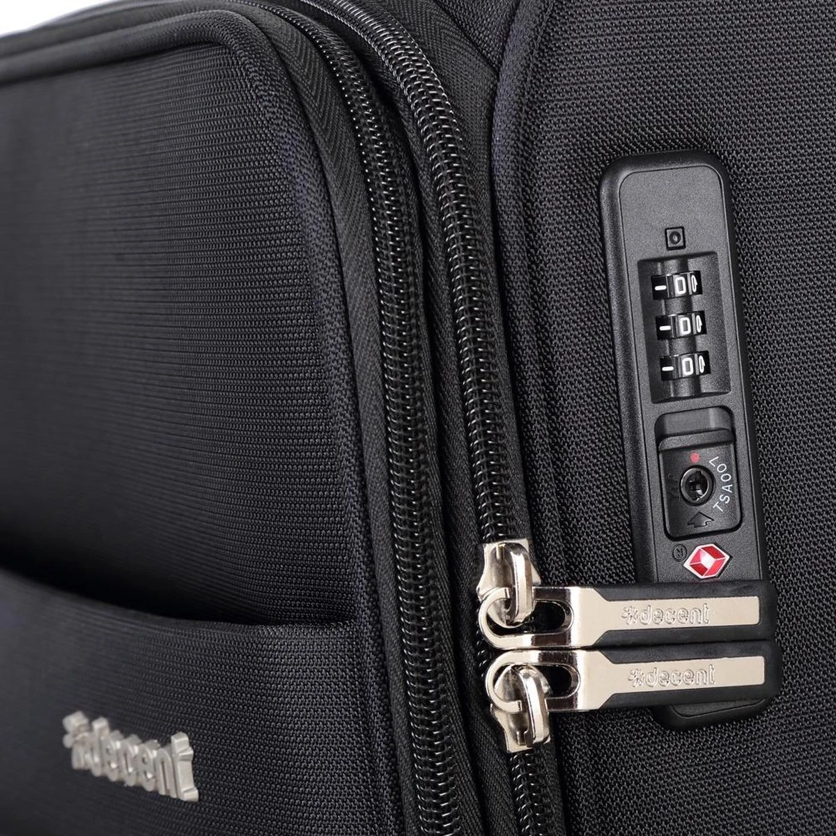 Decent D-Upright Large Koffer - 76 Cm Expandable - TSA Slot - Zwart 8 Decent D-Upright Large Koffer - 76 Cm Expandable - TSA Slot - Zwart - Afbeelding 6