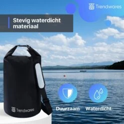 Trendwares - Drybag – Strandtas - Waterdichte Tas – Droogtas – Rugtas - Survival Outdoor Tas – 20 Liter - Zwart -Huishoudelijke Artikelen Verkoop 1200x1200 1063